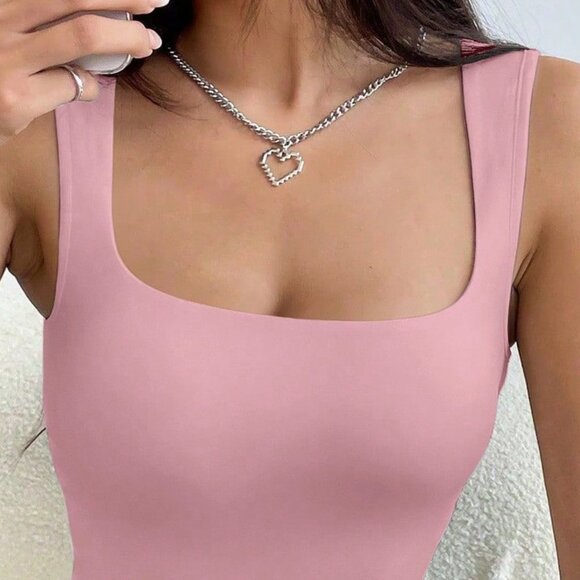 Crop Tank top, Solid Crop Top, Slim Fit Y2K Tank top, Boho Summer Sexy Top - Picture 6 of 7